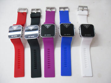 Orologi variopinti durevoli del braccialetto dell'orologio/silicone di polsino del silicone