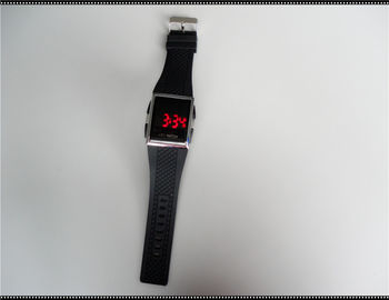 Orologio di polsino del silicone su misura morbidezza di sport, orologi bianchi della cinghia