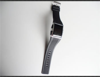 Orologio di polsino del silicone su misura morbidezza di sport, orologi bianchi della cinghia