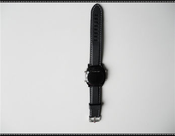 Orologio principale silicone nero personale con la cinghia molle del silicone