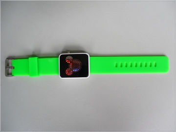 Orologio verde impermeabile, Digital Mickey Mouse Watchs di polsino del silicone