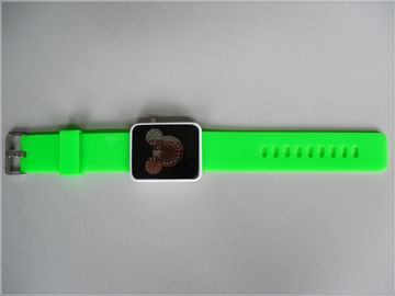Orologio verde impermeabile, Digital Mickey Mouse Watchs di polsino del silicone