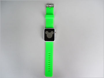 Orologio verde impermeabile, Digital Mickey Mouse Watchs di polsino del silicone