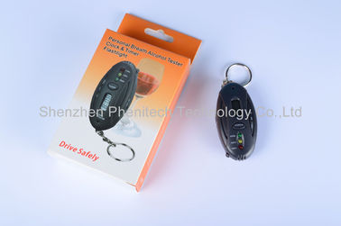 Tester di plastica dell'alcool del respiro di Digital Keychain dell'ABS rapido di risposta, CE