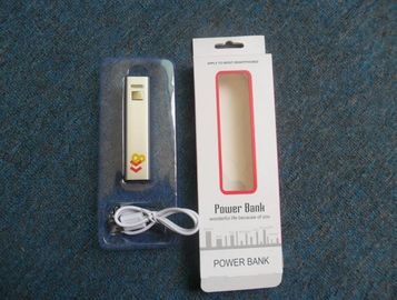 la Banca portatile di potere di USB del metallo 2600mAh, il nero d'argento verde di rossi carmini