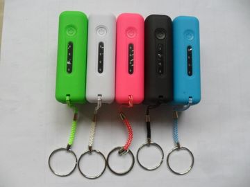 la Banca portatile di potere di 2600mAh USB con la luce del LED, rosso/rosa/verde