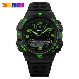 Verde analogico digitale dell'orologio 5ATM della banda molle dell'unità di elaborazione per all'aperto unisex