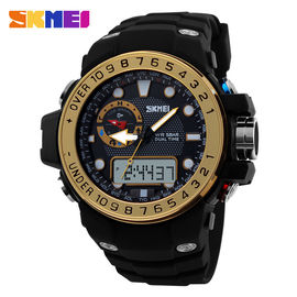 Orologio analogico digitale di sport di plastica di scossa dell'ABS impermeabile 50 m. per le signore