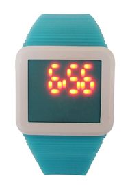 Orologio quadrato di PM delle bande del silicone degli orologi del bambino LED Digital per il regalo