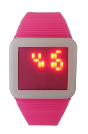 Orologio quadrato di PM delle bande del silicone degli orologi del bambino LED Digital per il regalo