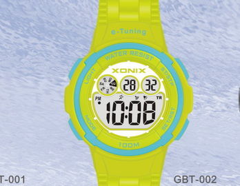 Auto sportivo rotondo impermeabile che calibra gli orologi di Digital per le donne