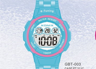 Auto sportivo rotondo impermeabile che calibra gli orologi di Digital per le donne