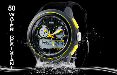 Orologio analogico digitale di signora Round Multifunction con il carillon orario