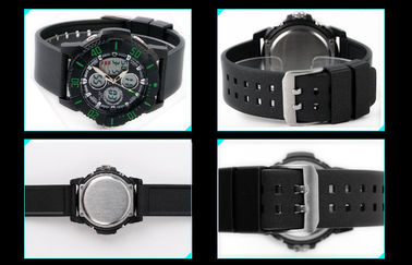 Orologio analogico digitale di EL di svago di BANCOMAT unisex della lampadina 5 con la lunetta girevole