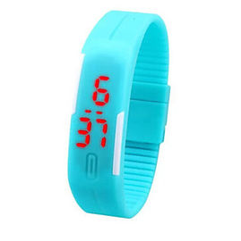 Sport Digital della luce rossa dell'orologio della banda LED Digital dell'unità di elaborazione donne/degli uomini