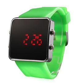 Orologio fresco di tocco LED Digital con il caso d'acciaio di Stainess, orologio dello specchio del LED
