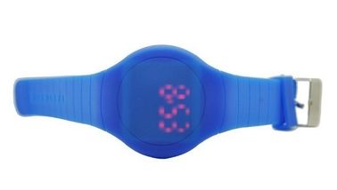 Orologio rotondo porpora del fronte LED Digital per le donne con il logo inciso