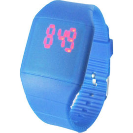 Orologio del fronte di specchio del touch screen LED Digital del silicone di Vogue per lo studente della scuola
