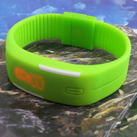 Il touch screen degli uomini del silicone di modo ha condotto l'orologio di sport di Digital