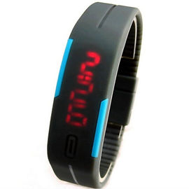 Il touch screen degli uomini del silicone di modo ha condotto l'orologio di sport di Digital