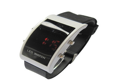Grande touch screen dell'orologio degli uomini LED Digital del fronte di modo con le luci rosse del LED