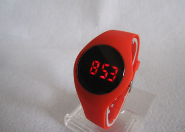 Orologi freschi d'avanguardia rossi di Digital del touch screen del silicone per le donne