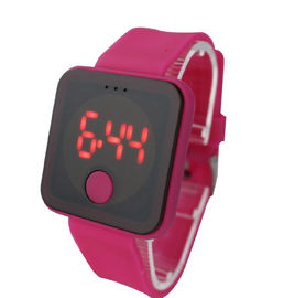 Orologio variopinto su ordinazione del LED Digital con la cinghia molle, batteria al litio