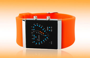Orologio delle ragazze LED Digital, orologi elettronici della cinghia blu del silicone