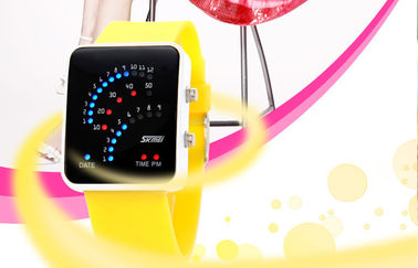 Il nero 12/24 casse della lega dell'orologio di ora LED Digital per adolescente