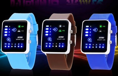 Orologio di signora Shockproof LED Digital, orologio binario antimagnetico