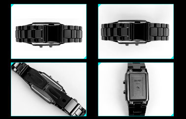 L'orologio unisex di 3D LED ha personalizzato l'orologio nero di Digital della lega