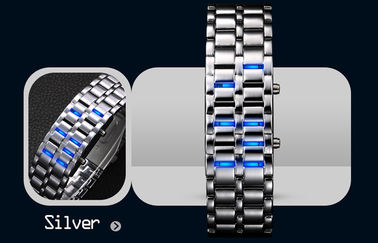Orologio resistente dell'acqua LED Digital, orologio del samurai del ferro dell'uomo