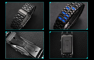 Orologio resistente dell'acqua LED Digital, orologio del samurai del ferro dell'uomo