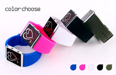 Orologio dello specchio della lampadina di EL delle coppie di stile del cuore dell'orologio del LED Digital
