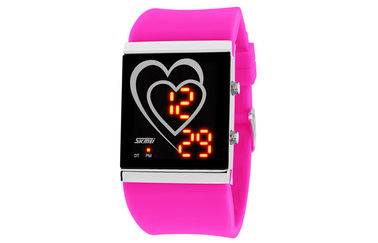 Orologio dello specchio della lampadina di EL delle coppie di stile del cuore dell'orologio del LED Digital