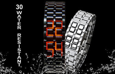Orologio della lava LED del samurai del ferro dell'uomo di Skmei, orologio del LED Digital
