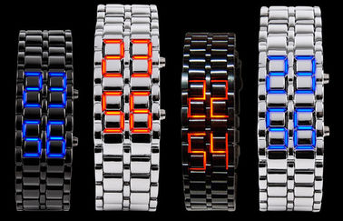 Orologio della lava LED del samurai del ferro dell'uomo di Skmei, orologio del LED Digital