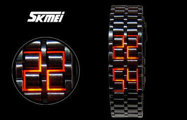 Orologio della lava LED del samurai del ferro dell'uomo di Skmei, orologio del LED Digital