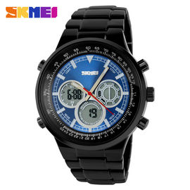 Orologio analogico del quarzo del movimento del Giappone, orologi dello sport degli uomini dell'acciaio inossidabile