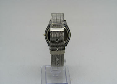 Orologio d'acciaio della cinghia del metallo della cinghia del nastro con il movimento analogico giapponese del quarzo