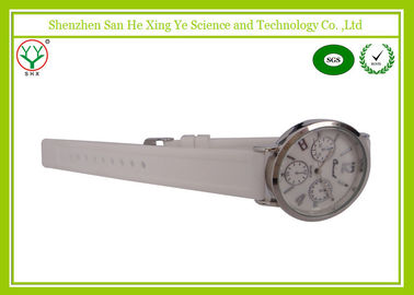 Cinturino bianco 1 - 3 orologi della cinghia del silicone di BANCOMAT per il logo delle signore hanno inciso