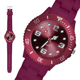 Braccialetto di orologi unisex su ordinazione promozionale della cinghia del silicone 43mm con la cinghia di Adjudable