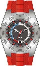 Gli orologi di calibratura di auto della cinghia del silicio, orologi di Digital più freschi si raddoppiano fascia oraria