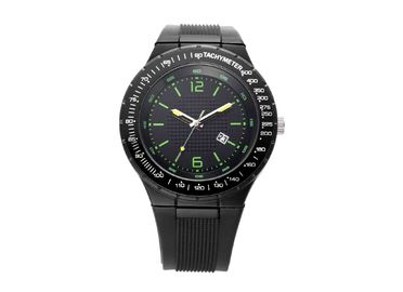Orologio di plastica Giappone Movt del quarzo dei signori analogici neri freschi di sport con la batteria