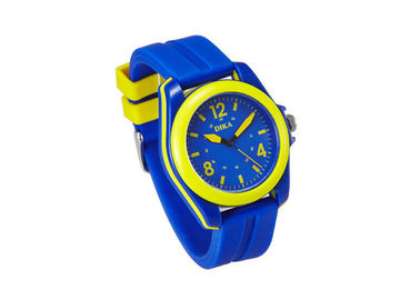 Orologio di plastica variopinto promozionale del quarzo con il fronte di PMMA, orologi per i ragazzi