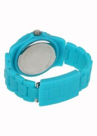 Orologi di plastica multifunzionali del quarzo di Digital del cronografo per il blu luminoso di Teenages