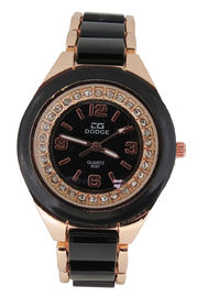 Orologi unisex d'avanguardia dell'orologio del quarzo del Giappone Movt del nero del visualizzatore analogico