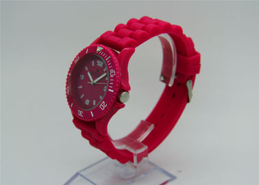 Orologi della plastica di tempo del GHIACCIO della cinghia del silicone, orologio analogico impermeabile del quarzo da 30 m.