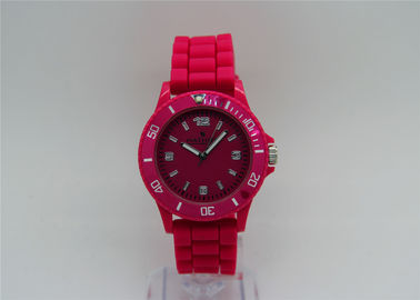 Orologi della plastica di tempo del GHIACCIO della cinghia del silicone, orologio analogico impermeabile del quarzo da 30 m.