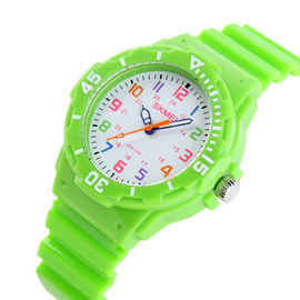 Orologio di plastica rosa del quarzo per la donna/bambini, orologi automatici del quarzo